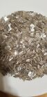 Silver Lined Glass Bugle Beads 8-9x2mm African Indian Trade Murano Vintage