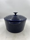 Le Creuset Oval Dutch Oven 31 Blue Enameled Cast Iron France Casserole 12in Pot