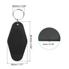 Vintage Motel Keychain  20 Pack Blank Hotel Keychains Key Tag  Black