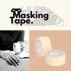 2 x 60 Yards 4 9 Mil White Adhesive Packing Masking Tape 12 Rolls