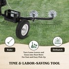 Yard Tuff Acr-600t 55 Inch Steel Tow Behind Acreage Rake With Pin Style Hitch