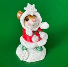 Wee Forest Folk M-275 Limited Edition Red Crystal Snowflake New