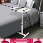 Office Laptop Desk Rolling Table Computer Mobile Stand Adjustable Portable New
