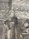 Antique 17th Century Engraving Of Friedrich  Duke Of Saxony-2 Sided