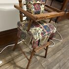 Vintage Cass Toys Wooden Doll High Chair - Antique Toy - Old Dolly Girl
