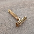 Vintage Gillette Gold Aristocrat Notched Double Edge Safety Razor
