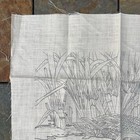 1977 Vtg Hallmark Cards Ducks Stamped 7855 Fabric Sheet 21 x20  Embroidery
