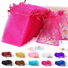100 200 Pcs Organza Gift Candy Sheer Bags Wedding Party Favor Decoration Pouches