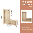 Wooden Letter Piggy Bank  Letter L  1 Pcs