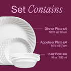 Corelle Enhancements 12-piece Glass Dinnerware Set service For 4 - Free Shipping