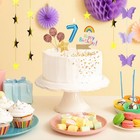 67th Birthday Blue Arc Number Candles Birthday Cake Candle Decorations