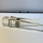 Vintage Clear Plastic Spring Clip Oversized Clothespin Style W  Metal Spring