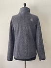 The North Face Womens M Gray Osito Full Zip Fleece Jacket Soft Cozy Outdoor