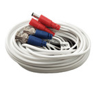 4x 25ft Video Power Cable Security Camera Bnc Cctv Dvr Surveillance Wire White