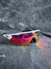 Pre Owned Oakley Radar Ev Path Oo9208 Polished White Frame W prizm Red Lens