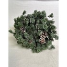 Rustic Winter Farmhouse Ozfhua 13in Green Pinecone Cedar Pine Wreath