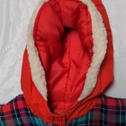 Oshkosh Bgosh Vintage 90s Red Plaid Unisex Snowsuit Bunting Size 12 Months Old