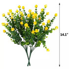 10 Pack Artificial Flowers Outdoor Uv Resistant Boxwood Fake Plants Shrubs Decor