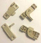 New 4-pack Universal Sash Sweep Window Lock Latch Durable Solid Composite Beige