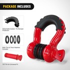 3 4  D-ring Shackles 4 75 Ton Red     2 Pack Heavy Duty Off-road Truck Kit Jeep