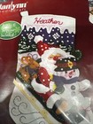 Janlynn Needle Craft Christmas Fun Felt Applique Kit 090-0051 Beads Sequins New