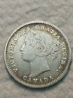 1885 Canada Silver 10 Cents Victoria