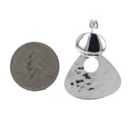 Sterling Silver  Hammered Door Knockers  Sterling Silver Earrings  Jewelry  925