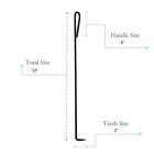 Simond Store Heavy Duty Fire Poker 32  Long Black Rust Resistant Fireplace Poker