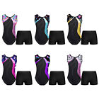 Kid Girls Ballet Dance Set Gymnastics Leotards With Shorts Dancewear Costume