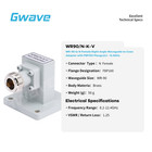Wr-90 To N Female Ra Waveguide To Coax Adapters  Fbp100 Flange  8 2 - 12 4ghz