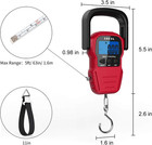 Digital Fish Scale 110lb 50kg Lcd Hanging Luggage Scale W  Hook   Tape Measure