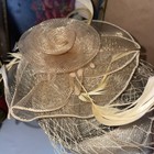 Yellow Sinamay Fascinators Hat For Women Party Wedding Church Kentucky   New