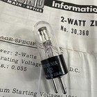 Sylvania 2-watt Zirconuim Arc Lamp A2 Nos -rare-