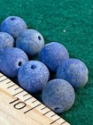  10  Original Indian Lapis Trade Beads Spheres Fur Trade 1800 s