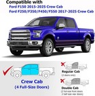 In-channel Window Rain Guards Fits For Ford F150 2015-2025 Supercrew 2017-2022