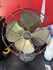 Vintage Emerson Electric 6250-d Brass Blade Oscillating Fan Works