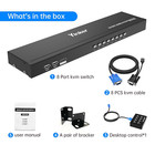 Vga Kvm 8 Port  Usb Vga Rackmount Kvm   8 Kvm Cables   4 Usb Hubs   Wired Des   