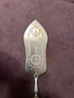 Antique European  800 Silver Handle Pie   Pastry Server