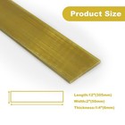 1 4  X 2  C360 Brass Flat Bar 12  Long Solid  250  Plate Mill Stock H02