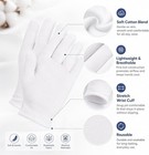12 Pairs Xl  White Cotton Inspection Gloves     Soft Jewelry Coin Work Gloves