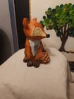 Handcrafted Wooden Fox Figurine