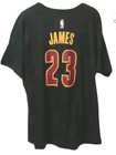 Adidas The To Go Tee Mens Xl tg Nba James Black Short Sleeve Cotton Crew Neck
