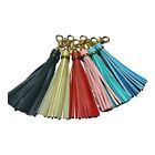 New Leather Tassel Keychain Pendant Purse Bag Key Ring Chain Handbag Accessories