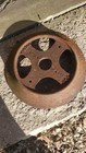 Vintage Cast Iron Wheel 2x11    Industrial Cart Pulley Gear Steam Punk Lamp Base
