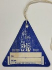 Vintage Rare 1958 Disneyland Guided Tour Hang Name Tag Badge Unused 