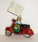 2010 - Motor Scooter - Old World Christmas - Glass Ornament - New W tag