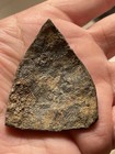 Vintage Thai Ancient Clay Buddha Amulet Triangle Shape Old Buddhist Pendant