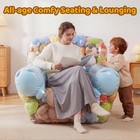 Ntynty Clear Stuffed Animal Storage Chair  37 8  X 37 4   0 35mm Thick Pvc 