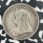 1898 Great Britain 1 Shilling Lot f8625 Silver 