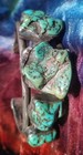 Antique Navajo Native American Turquoise Sterling Silver Old Pawn Cuff Bracelet